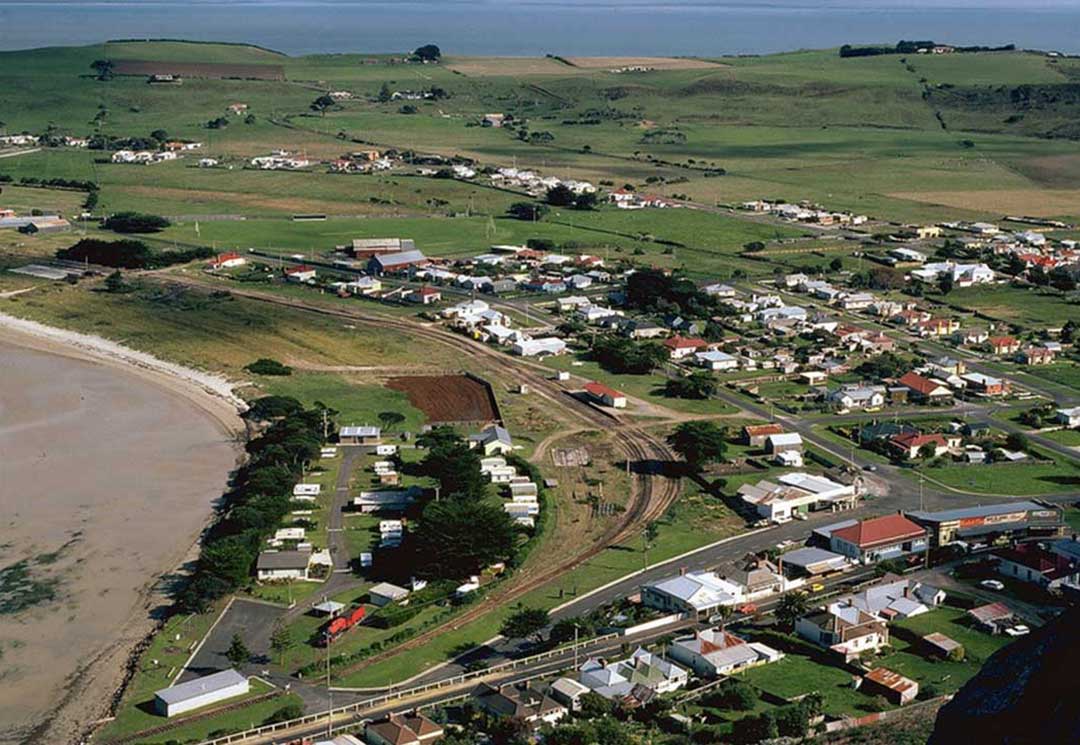 Railway line into Stanley, 1983