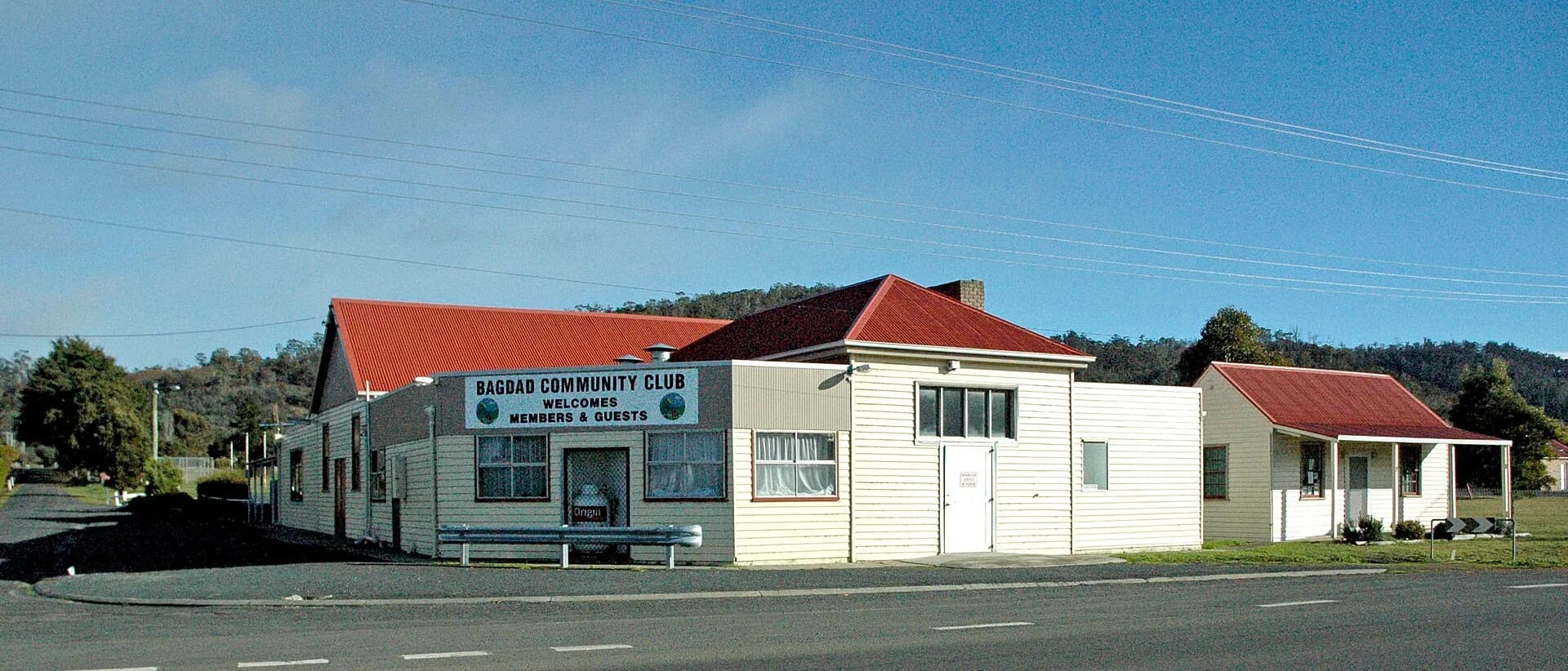 Bagdad Community Club and open rural surroundings