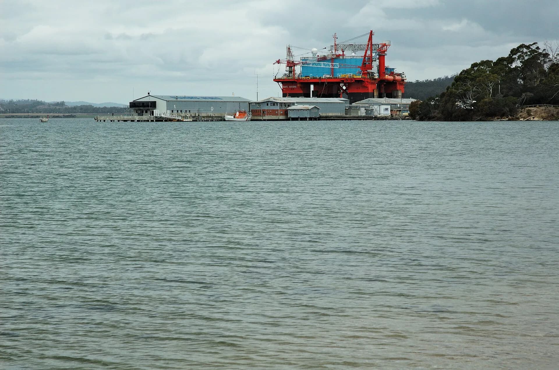 Wharf and vessels at Beauty Point