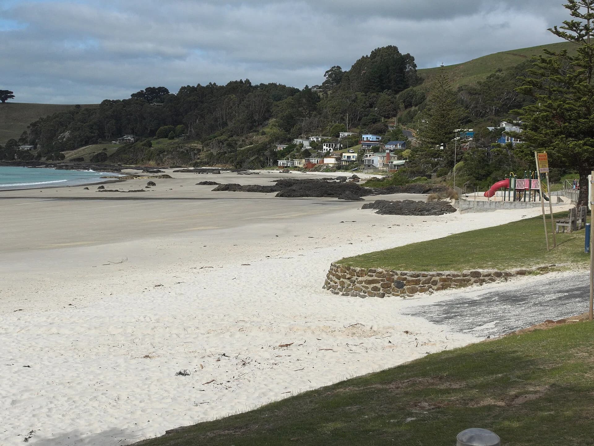 Pale sand and blue water at Boat Harbour Beach