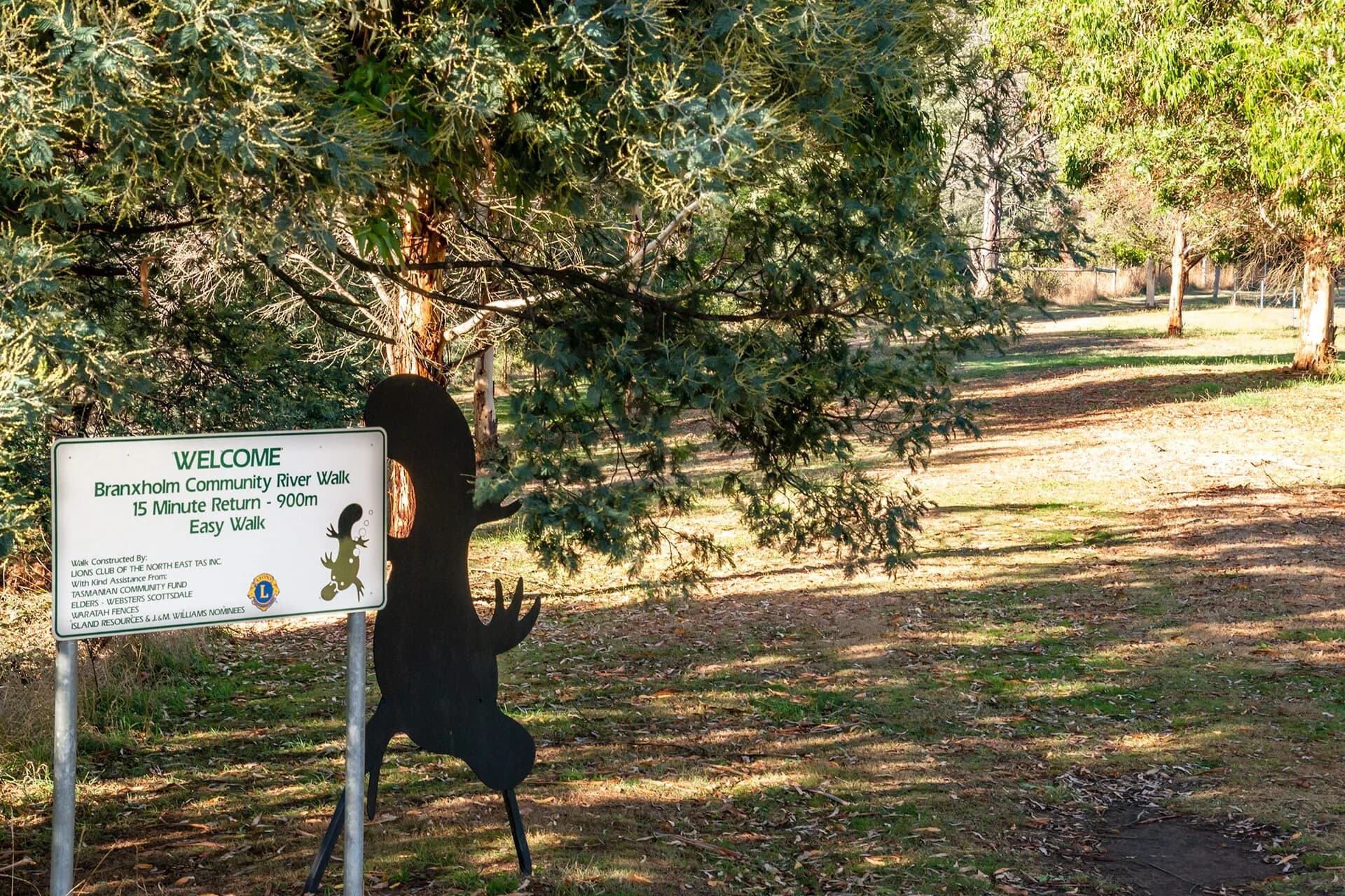 Community river walk at Branxholm