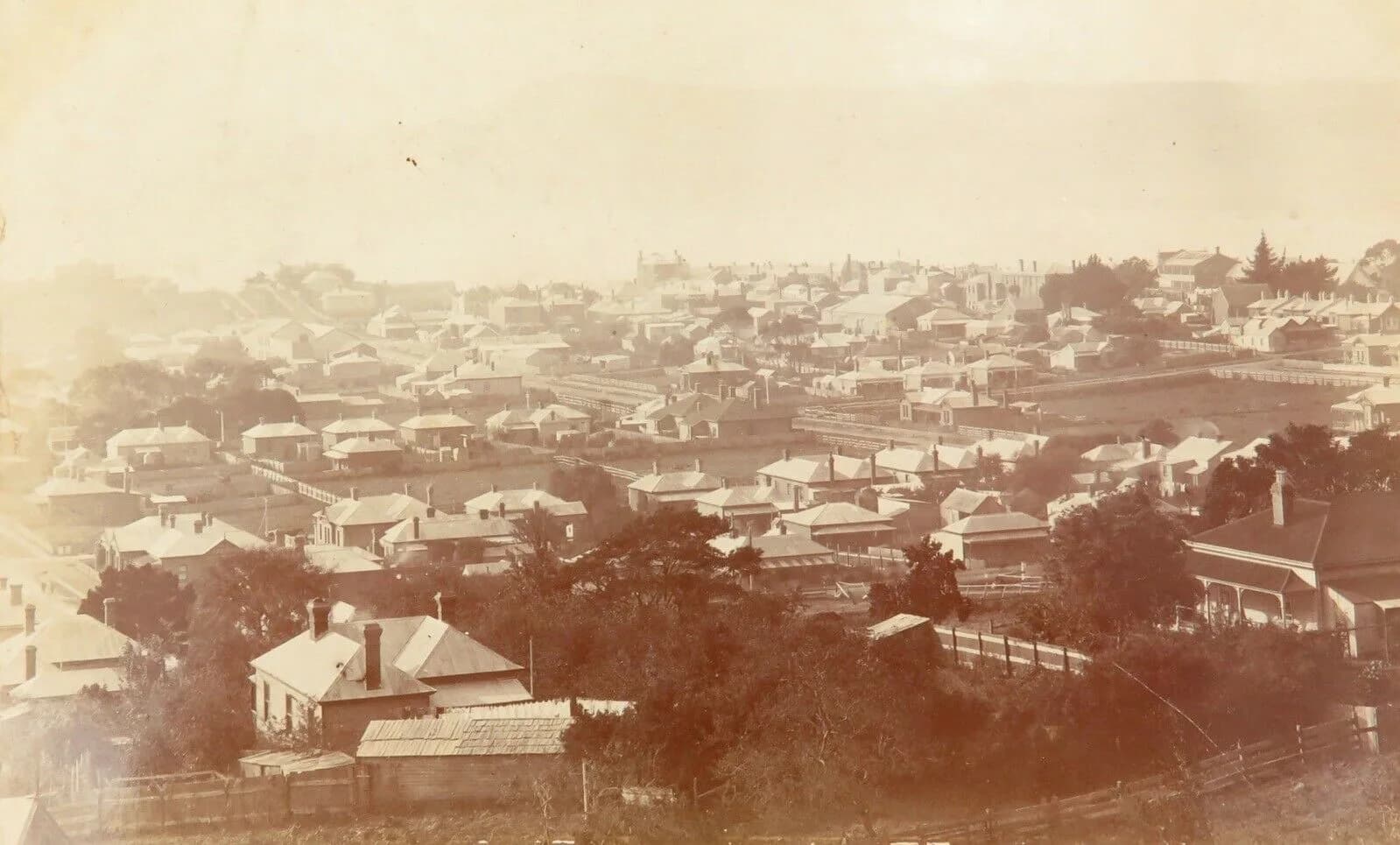 Burnie town and waterfront in 1905