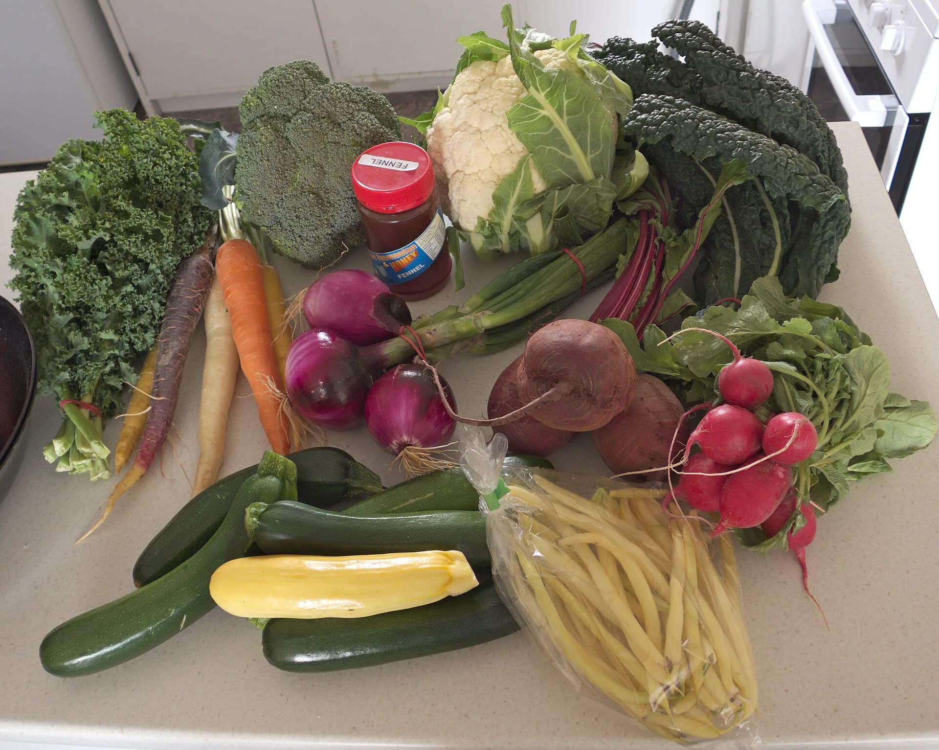 Fresh vegetables displayed at Burnie Farmers’ Market