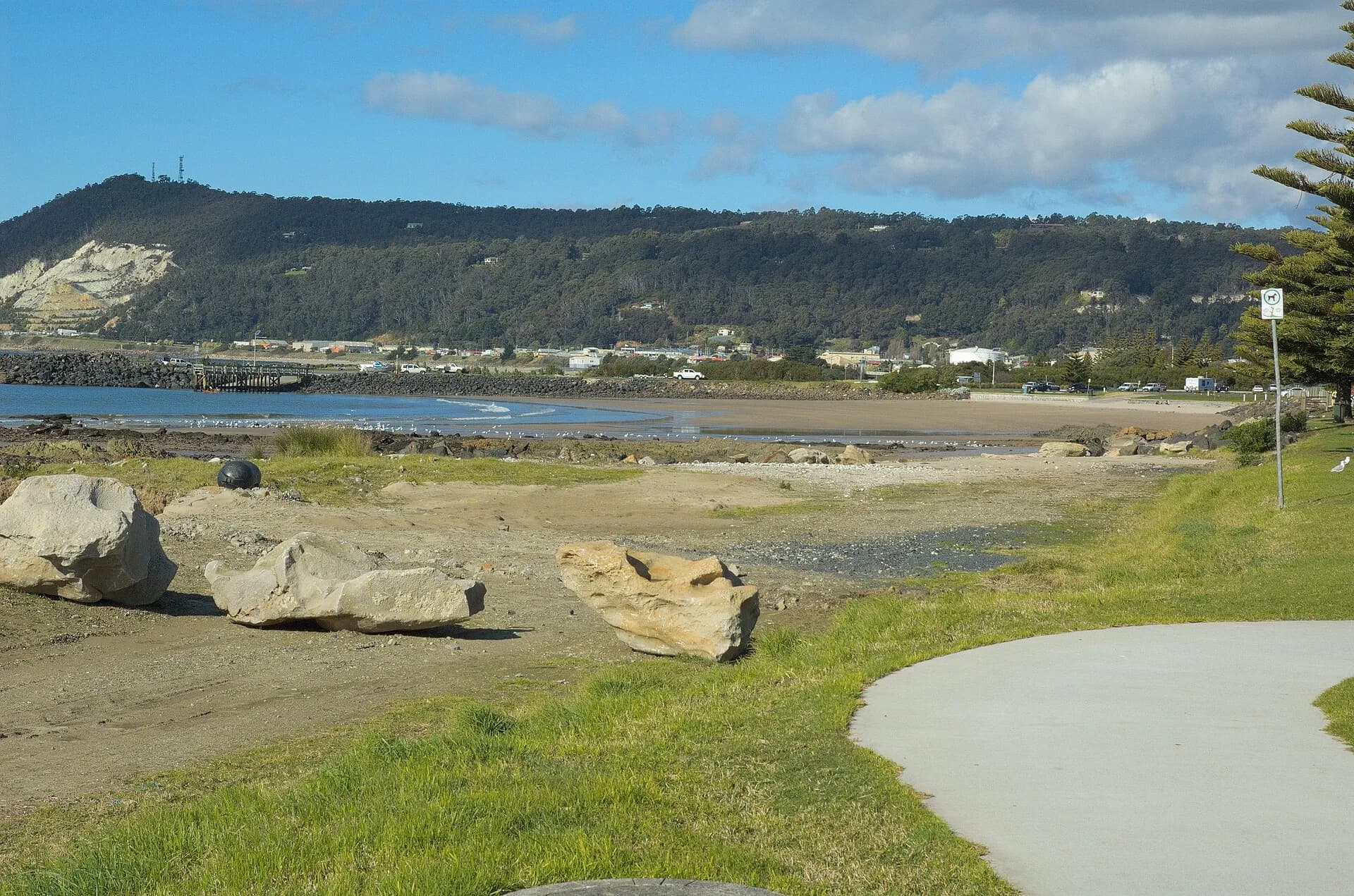 Sandy Bass Strait beach on Tasmania’s north-west coast