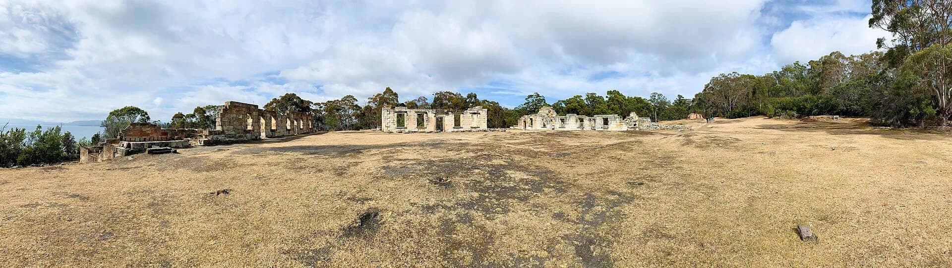 Stone ruins at the Coal Mines Historic Site