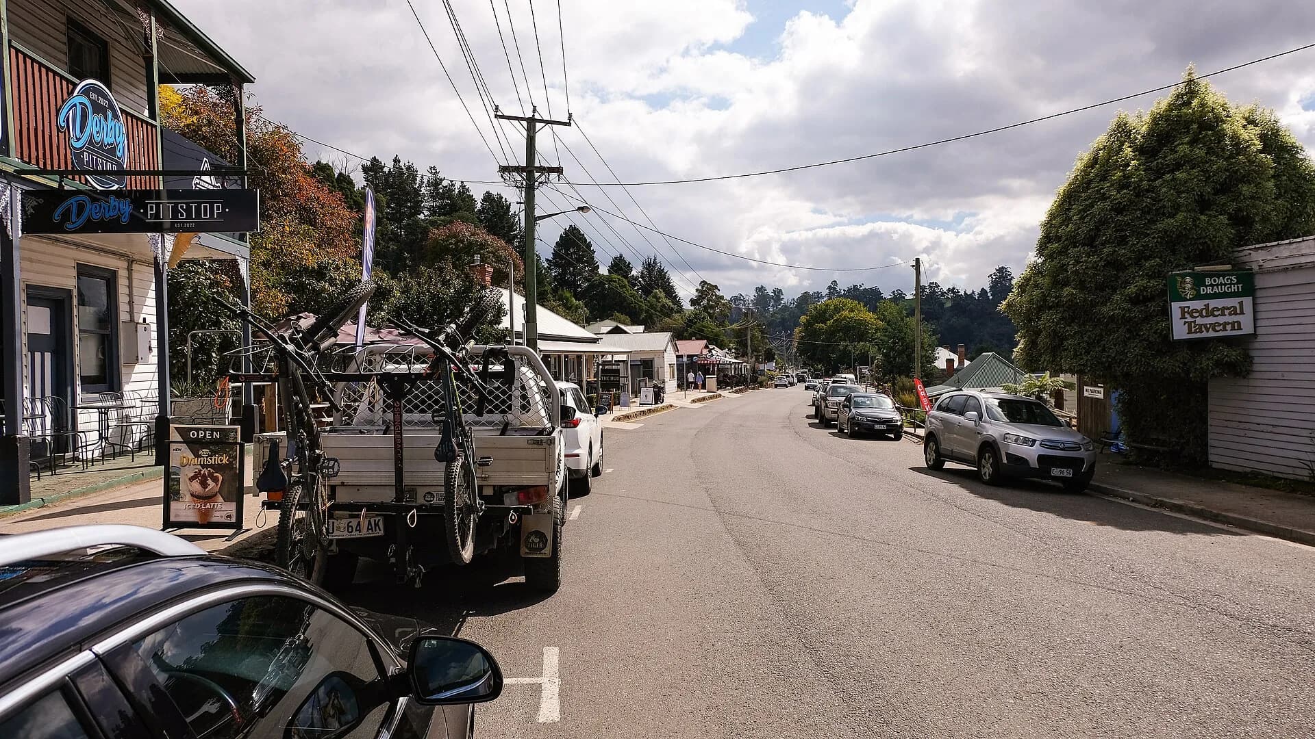 Historic main street in Derby