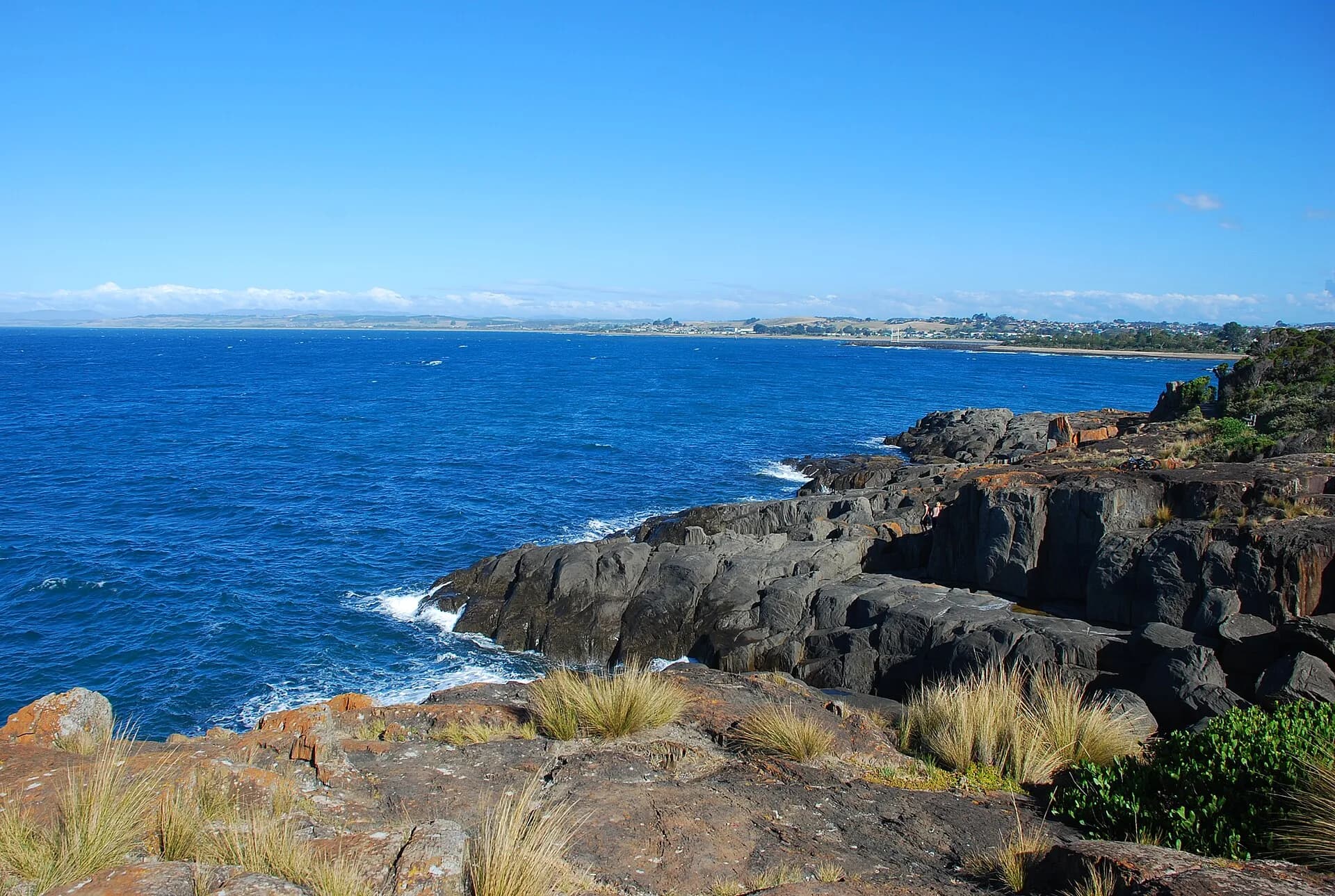 Mersey Bluff and coast at Devonport