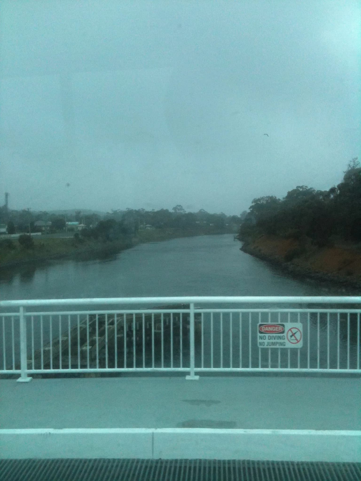 Denison Canal and bridge at Dunalley