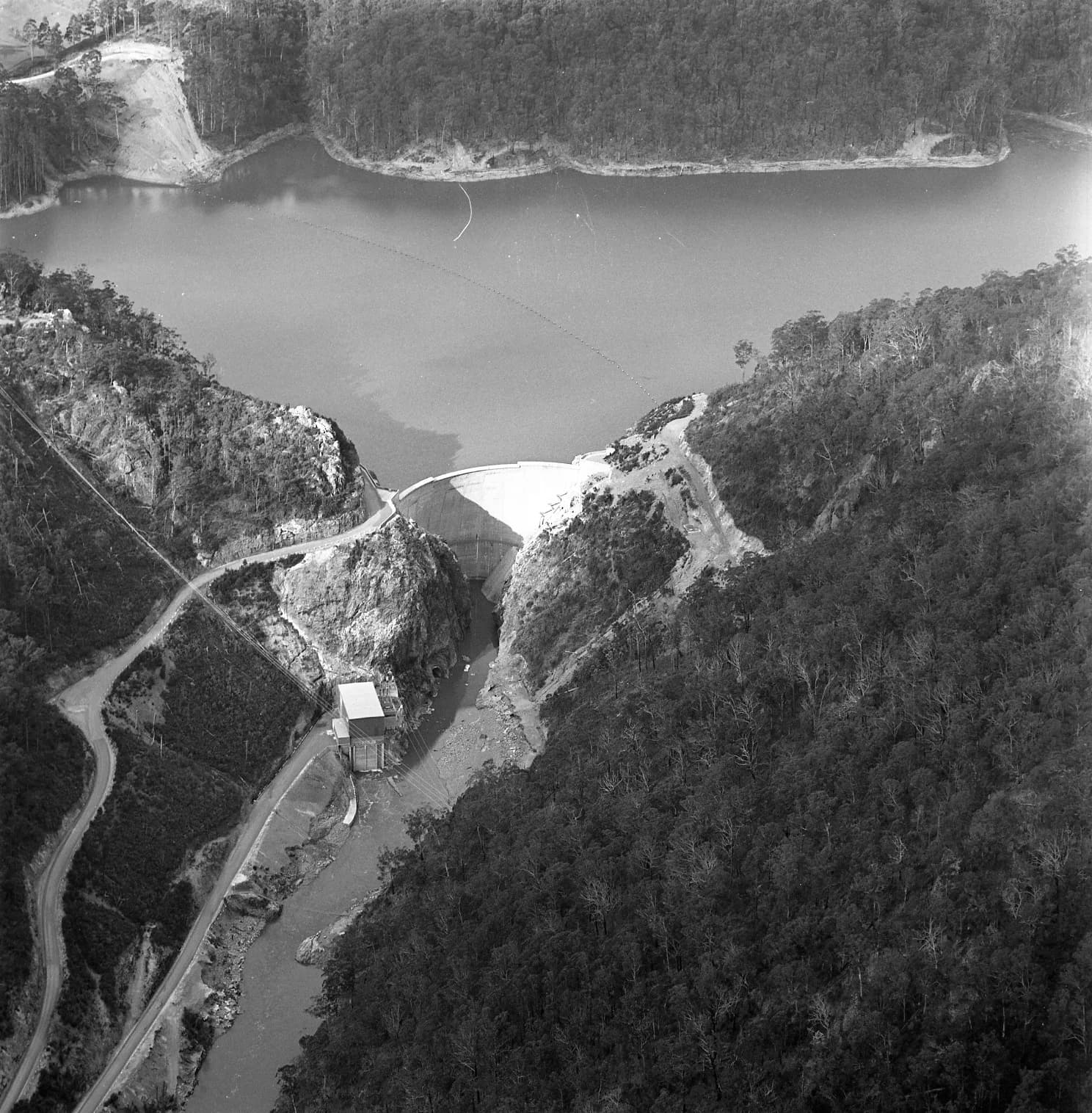 Forth River hydro-electric works in 1972
