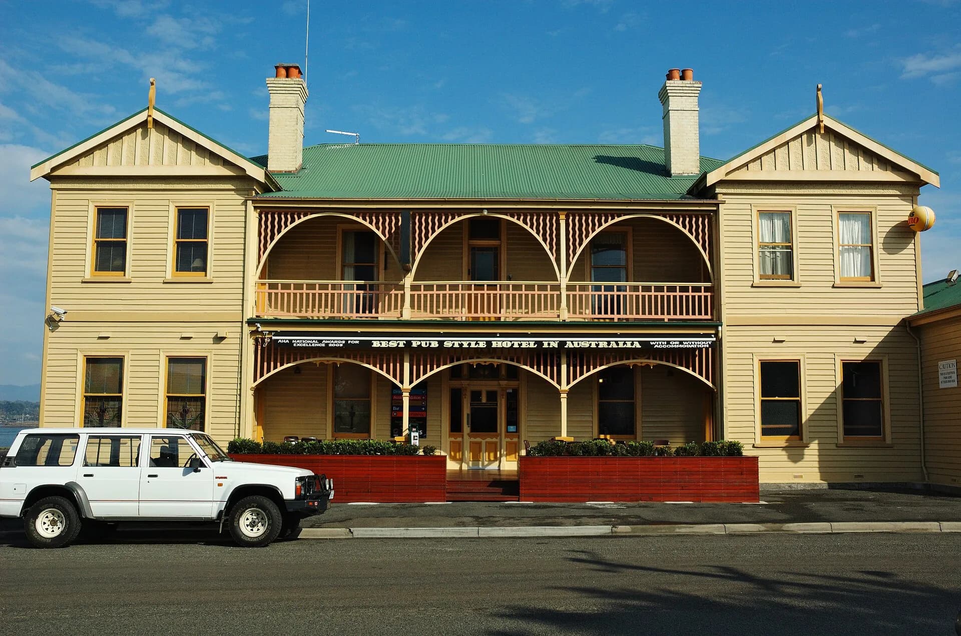Pier Hotel at George Town near the Tamar waterfront