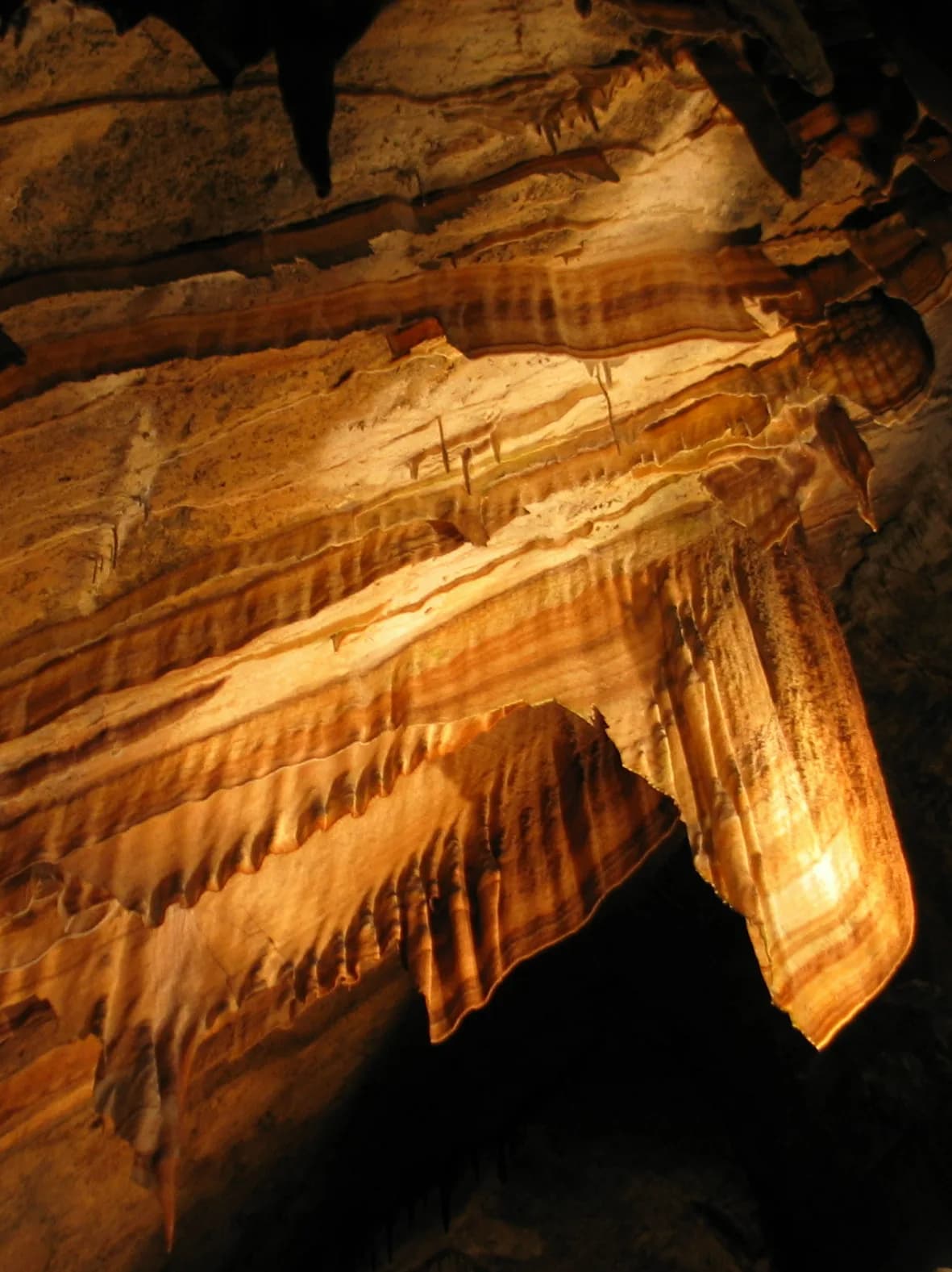 Flowstone inside Gunns Plains Cave