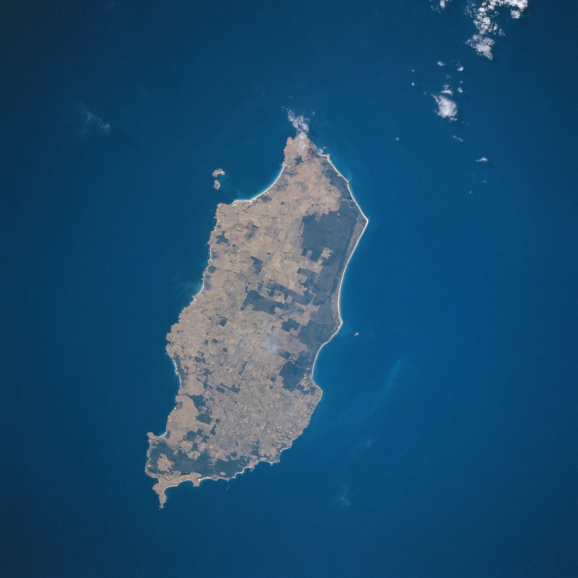 Historic view across King Island