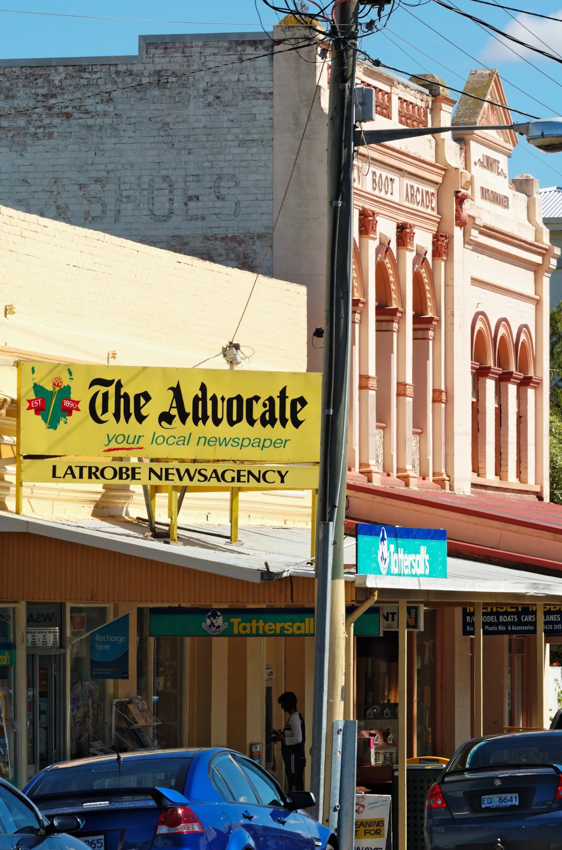 Historic shopfront in central Latrobe