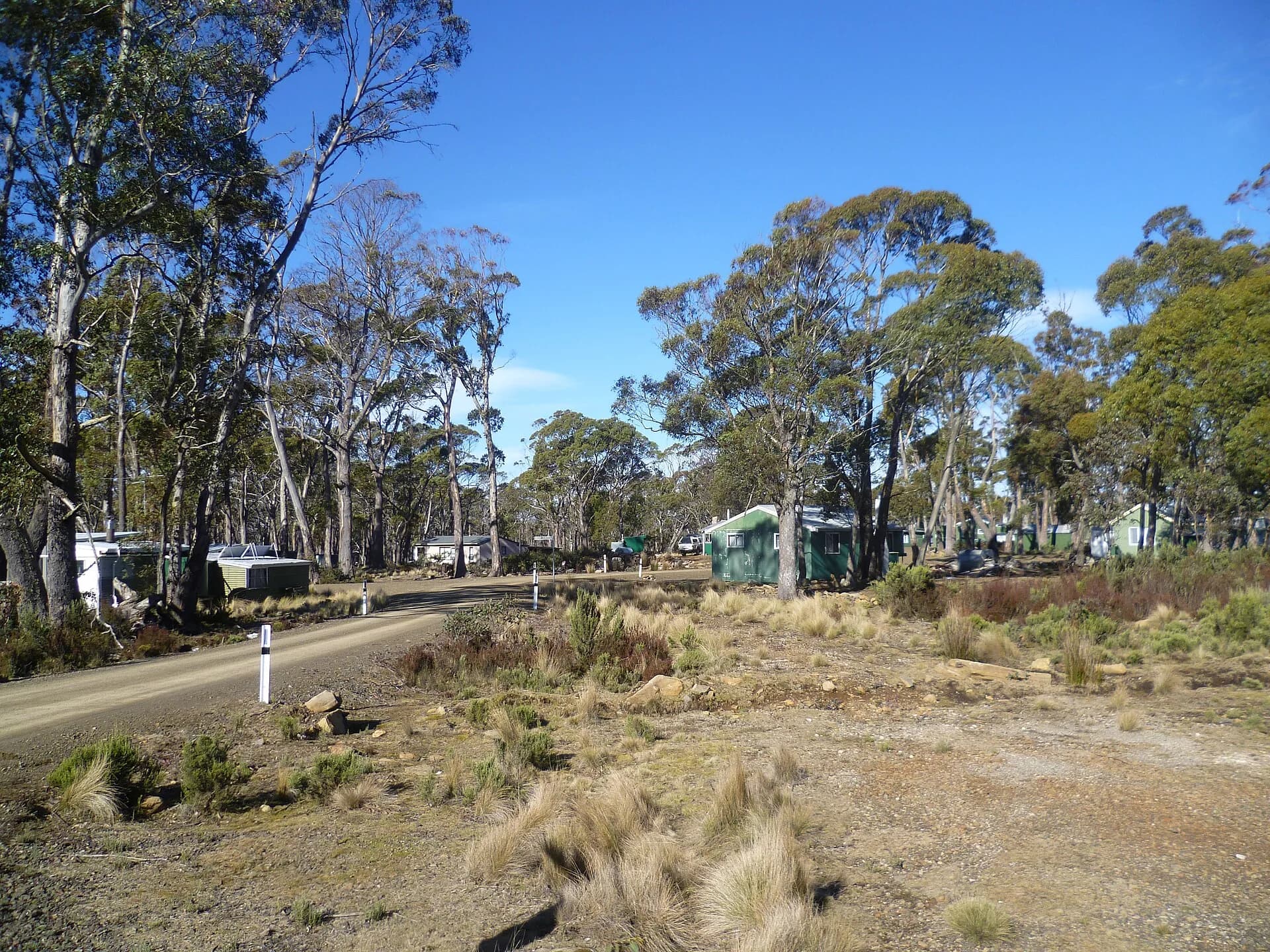 Small group of operational buildings at Liawenee