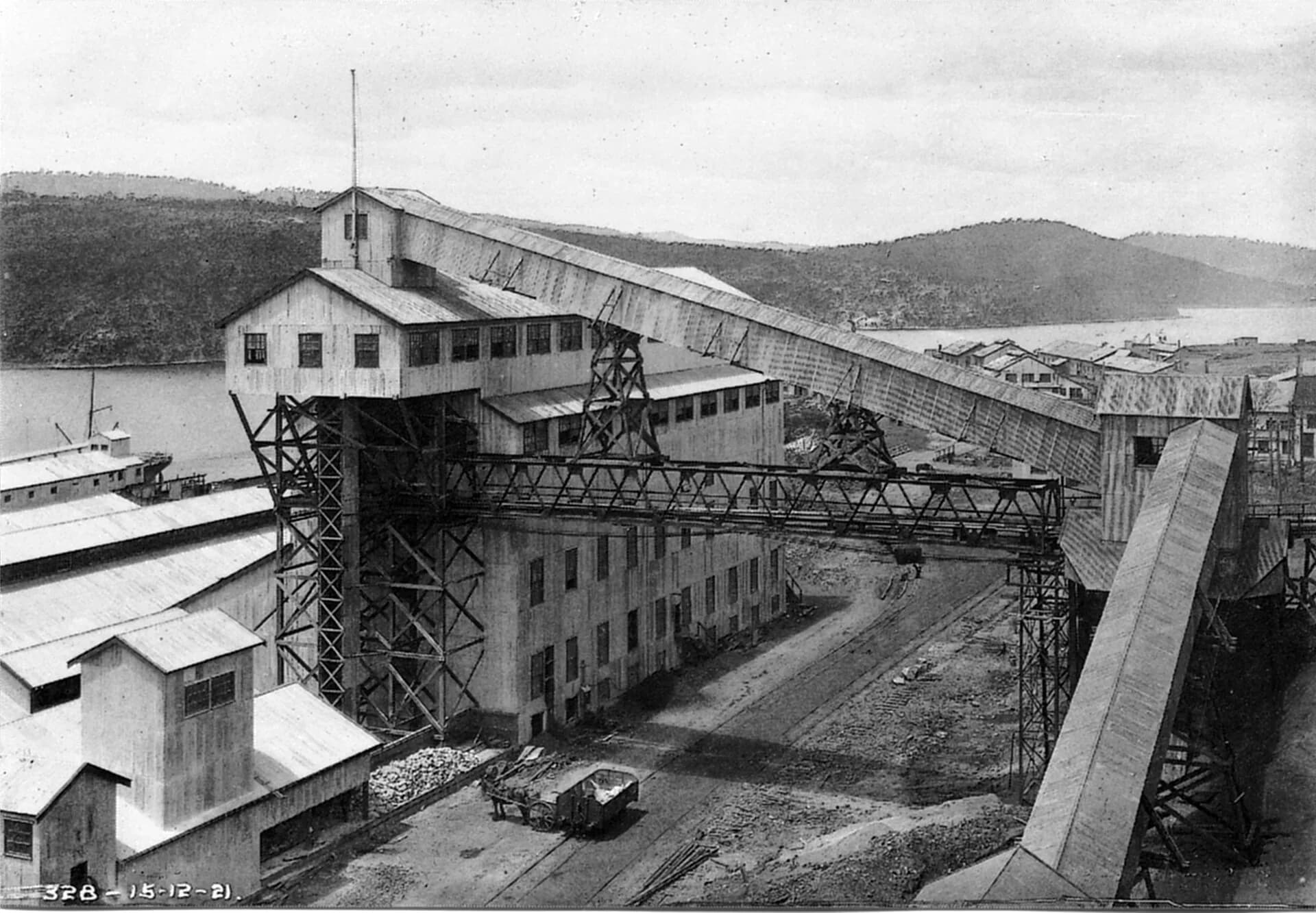 Electrolytic Zinc Company works at Risdon in 1921