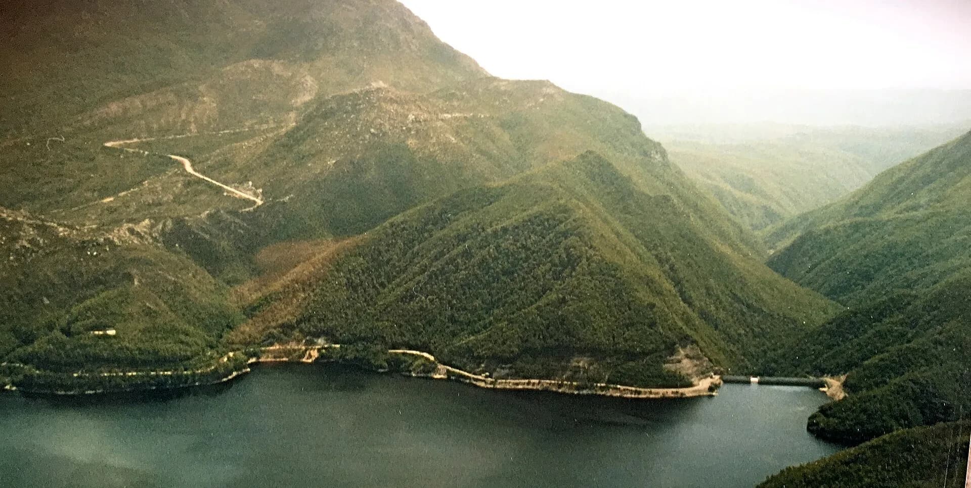 Mount Jukes rising above Lake Burbury