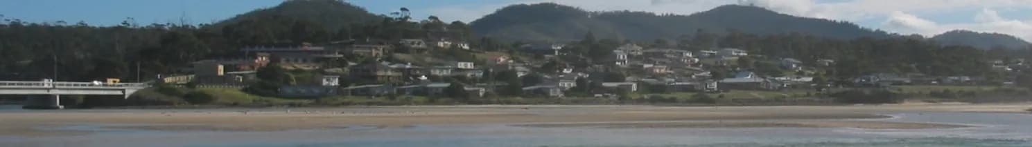 Scamander coast and settlement beside the river mouth