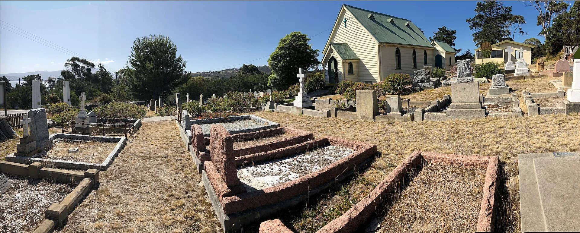 St Barnabas Church and cemetery at South Arm