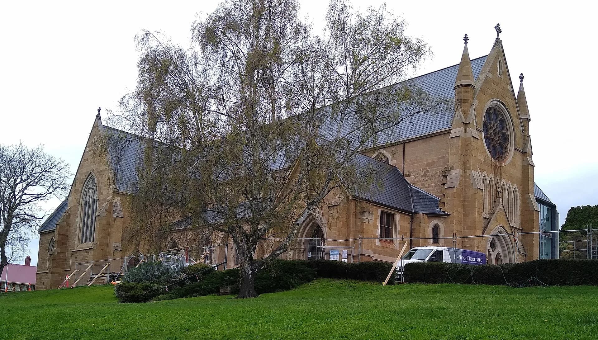 St Mary’s Cathedral viewed from Hobart streets