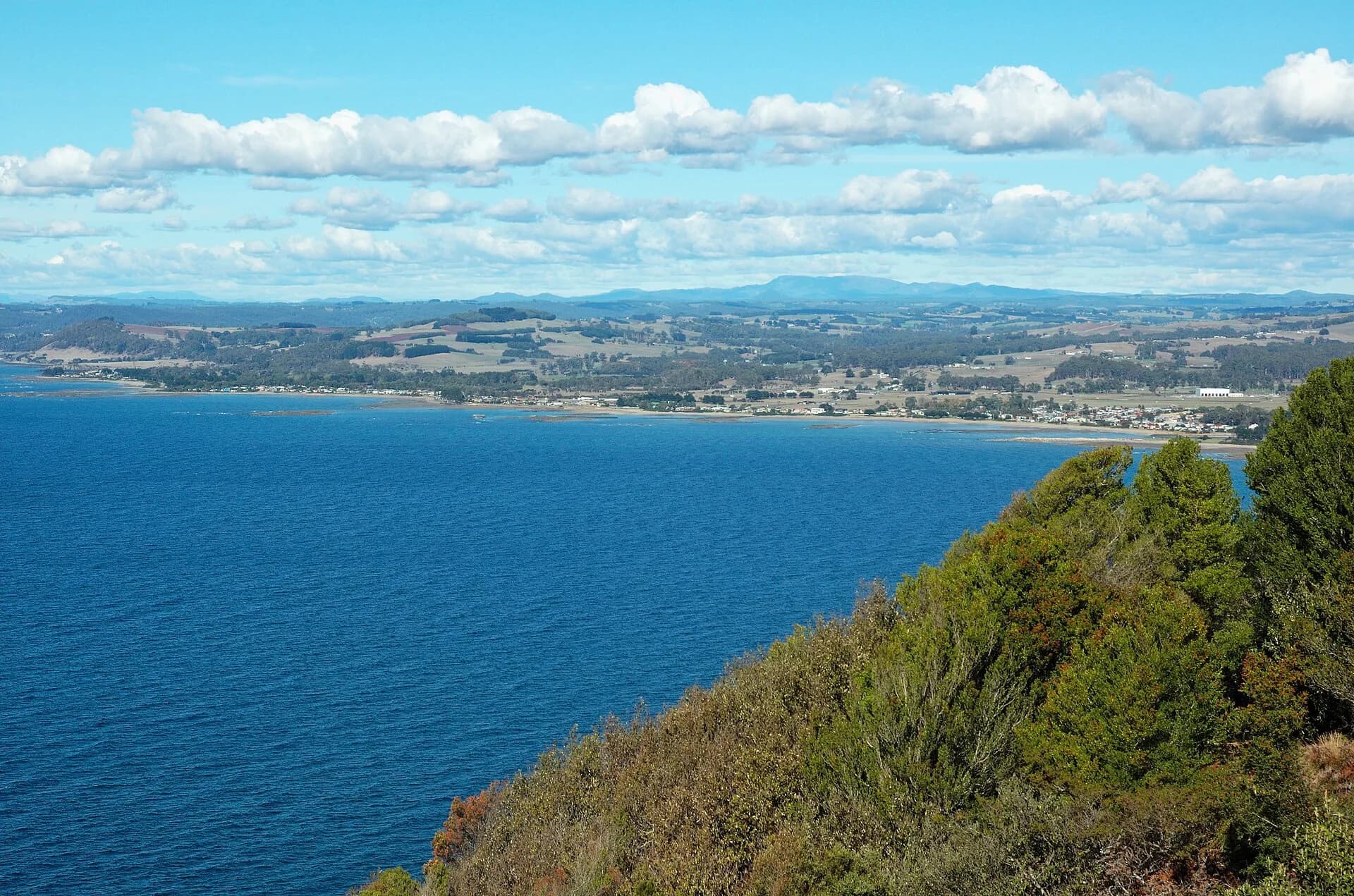 View from Table Cape across the north-west coast