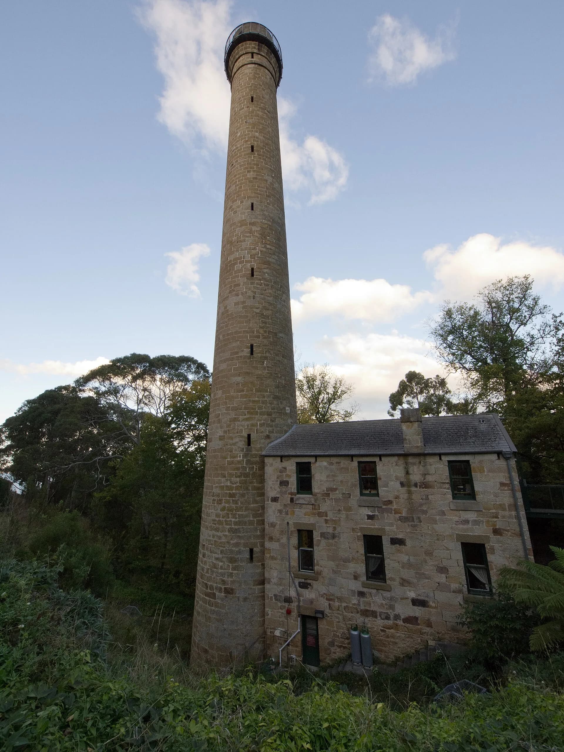 Shot Tower beside the Channel Highway at Taroona