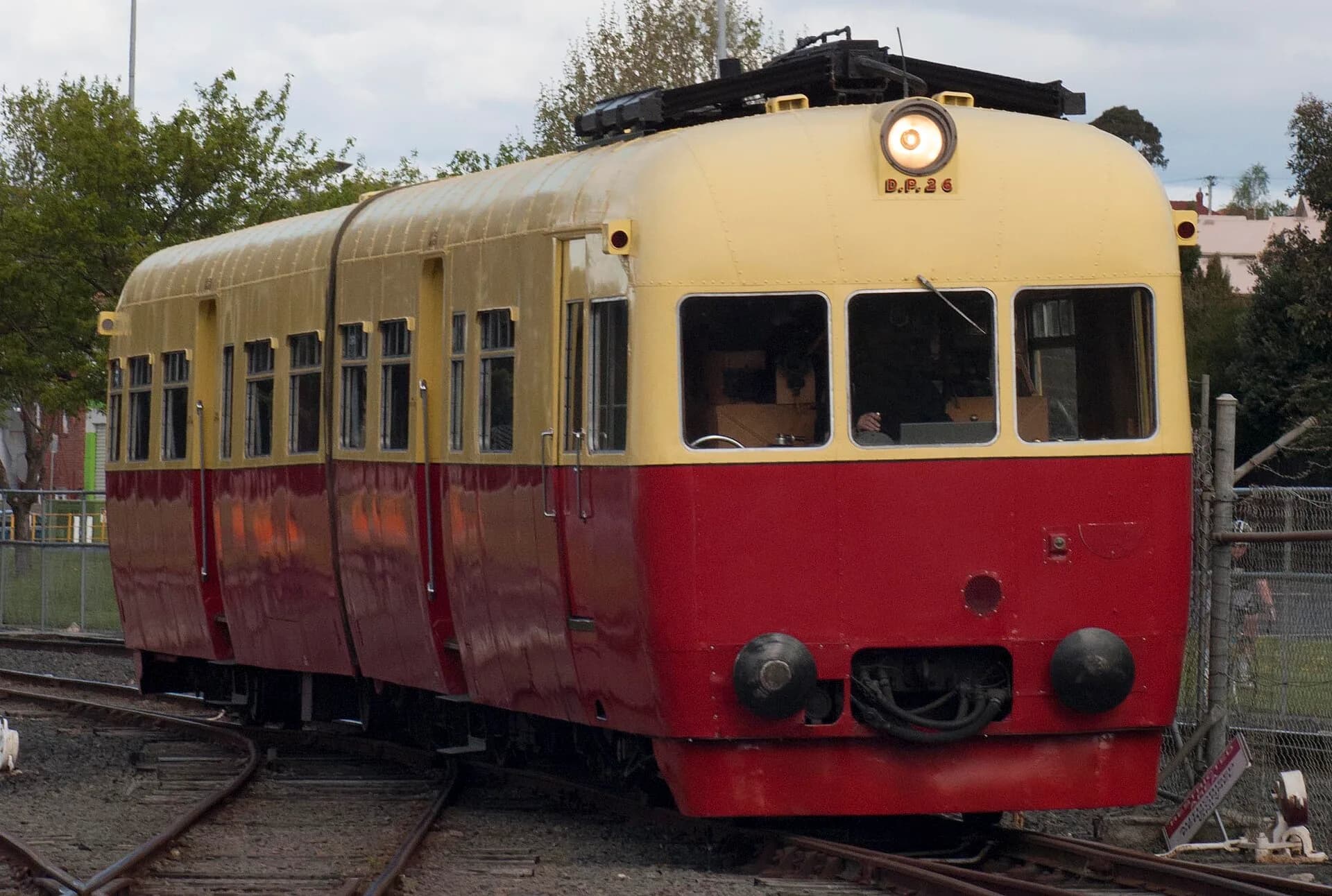 Tasmanian passenger railcar of the type used on the main line