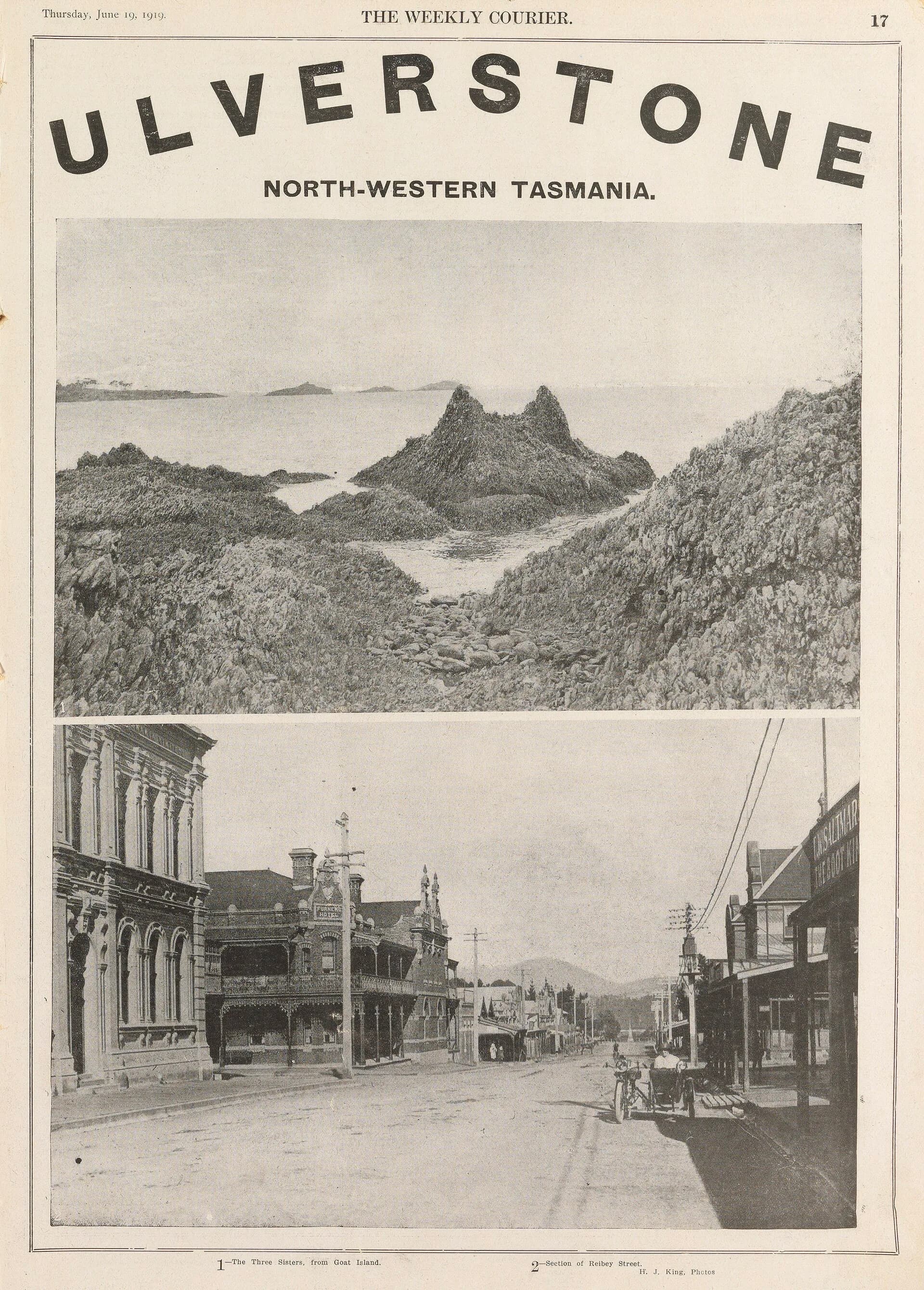 Ulverstone township in 1919