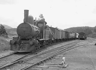 Historic train in Zeehan