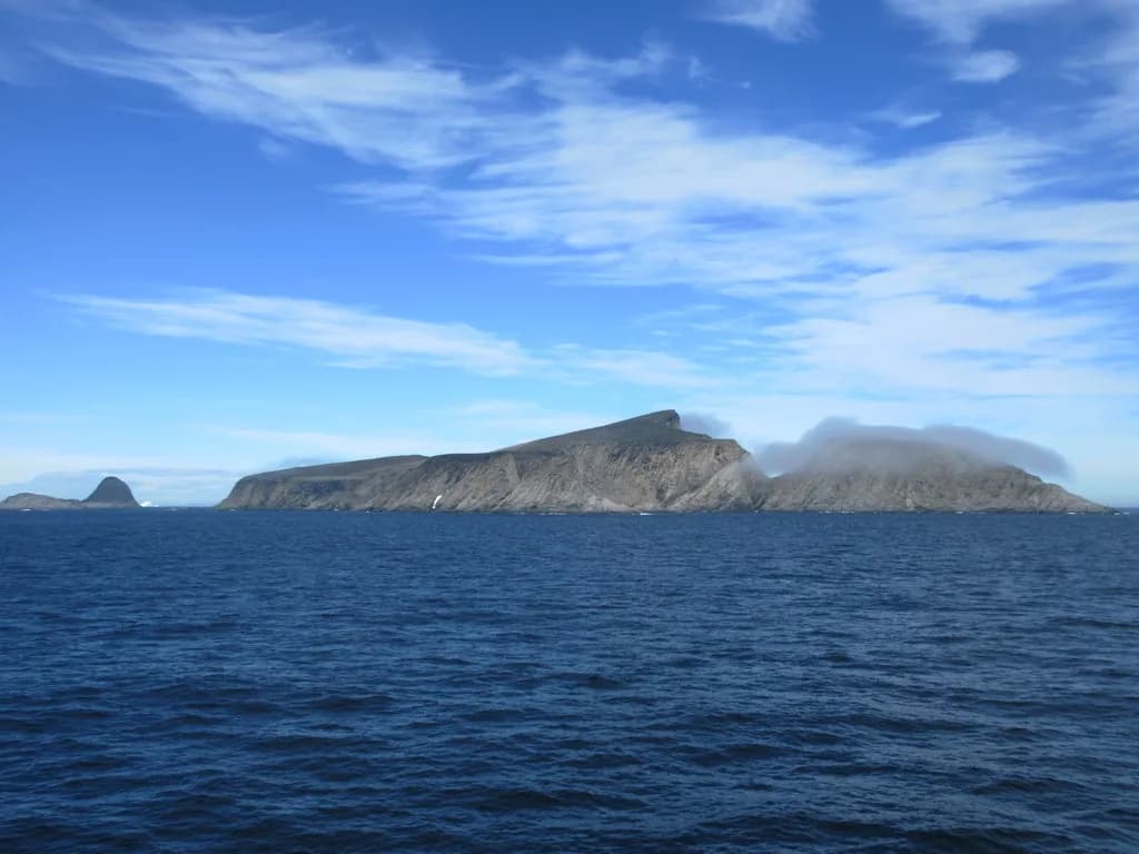 Offshore island and open water in Storm Bay