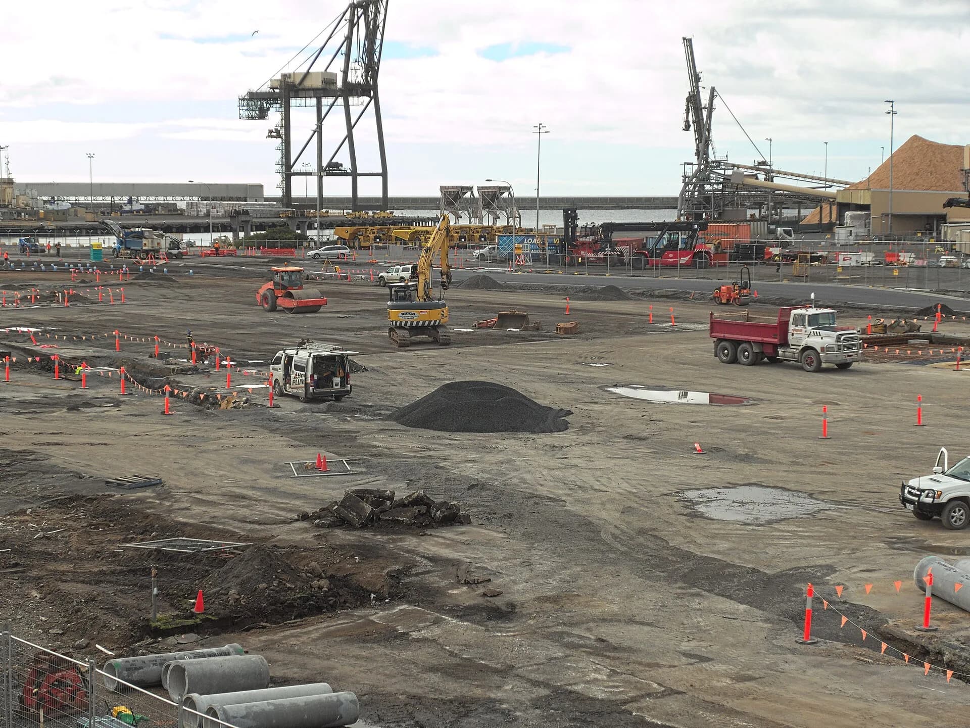 Port infrastructure works at Burnie