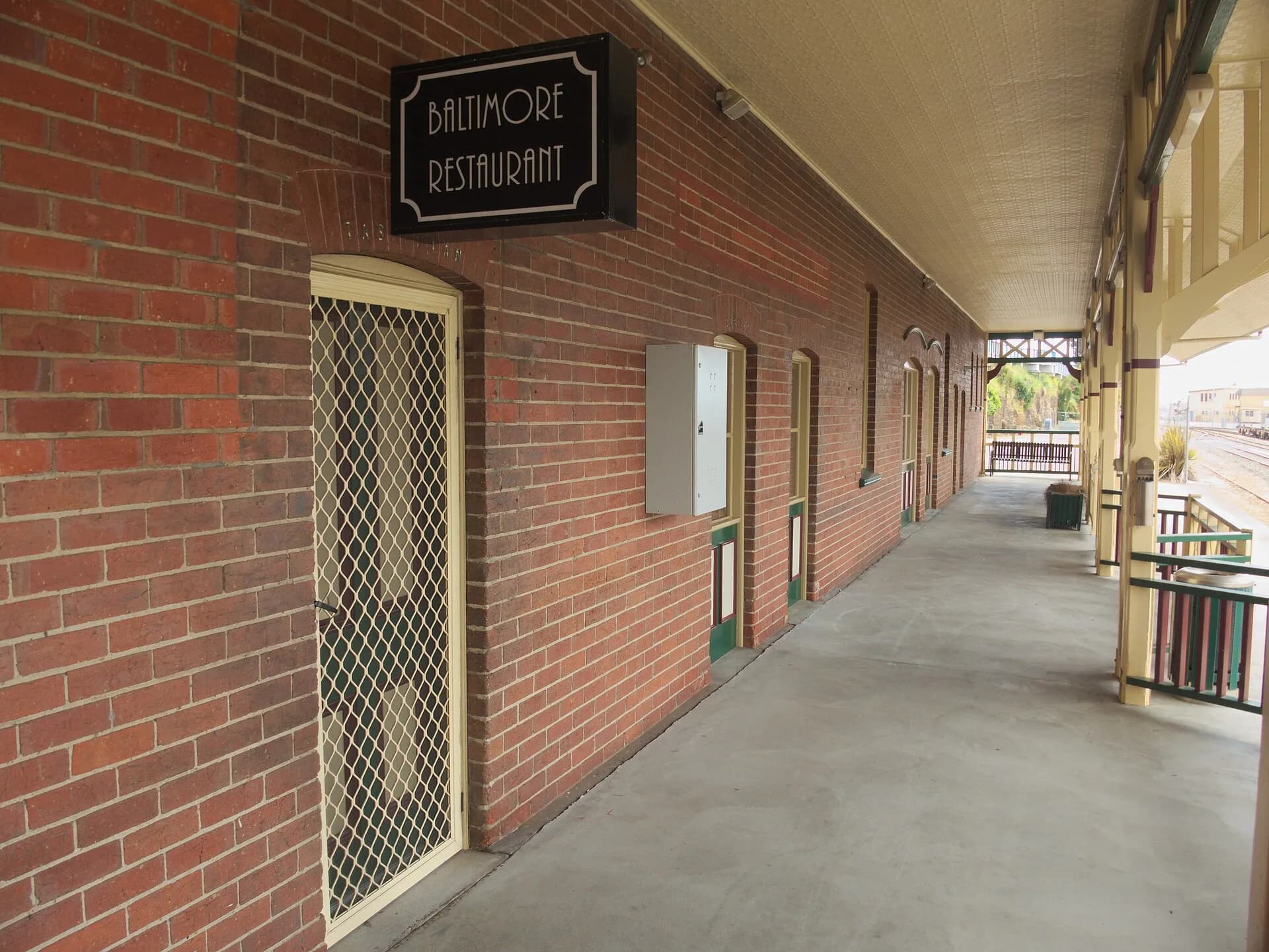 Historic railway station at Burnie