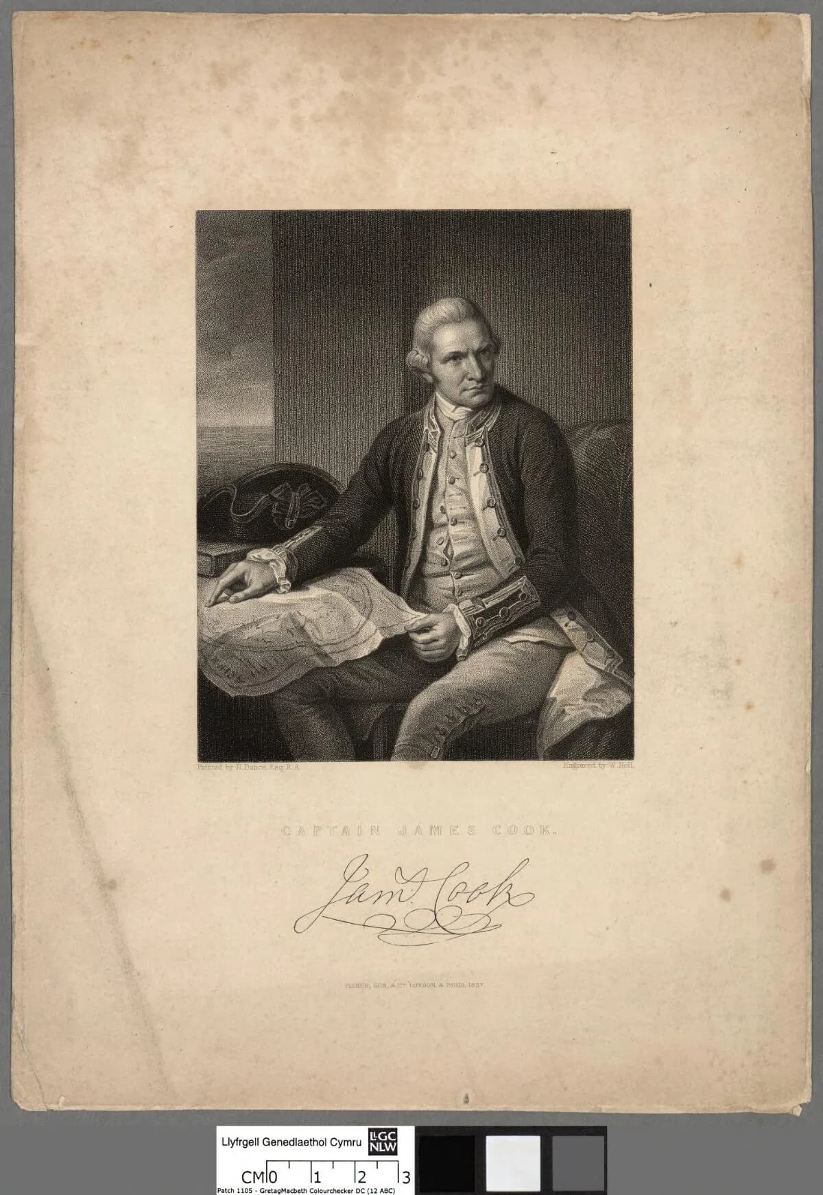 Historic portrait of Captain James Cook