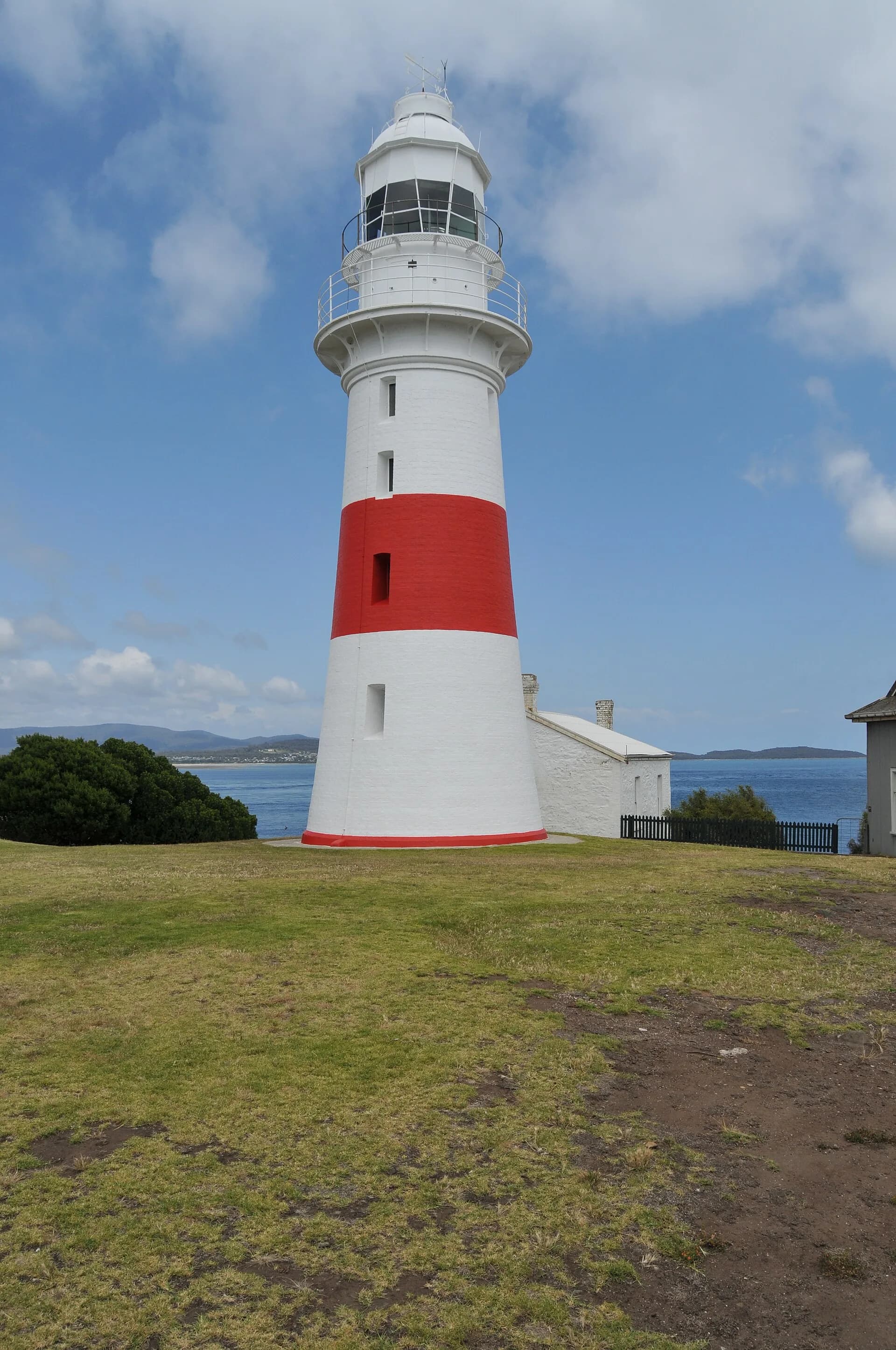 Low Head Lighthouse above the Bass Strait coast