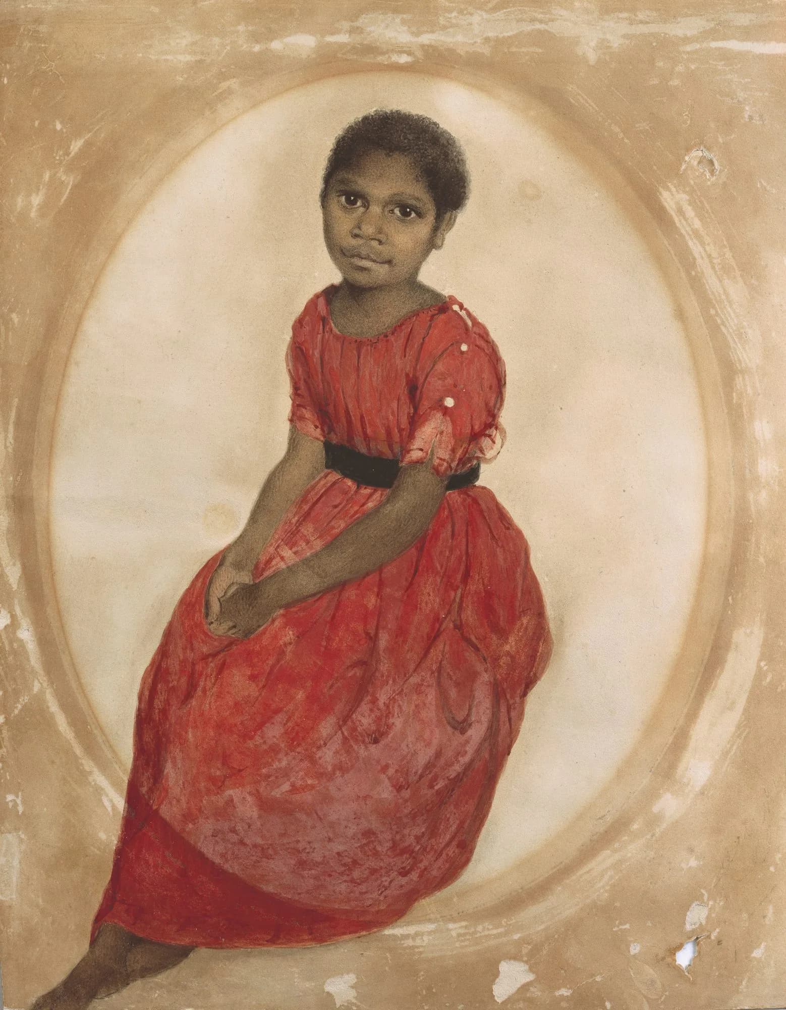 Thomas Bock’s 1842 watercolour portrait of Mathinna