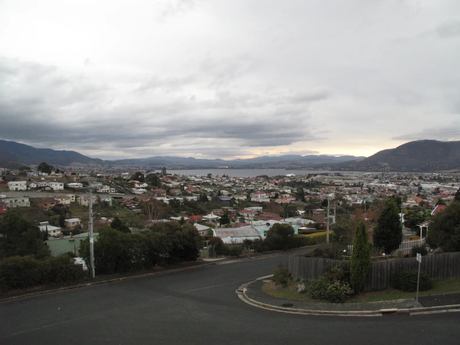 Moonah’s residential and commercial streets with Hobart hills beyond