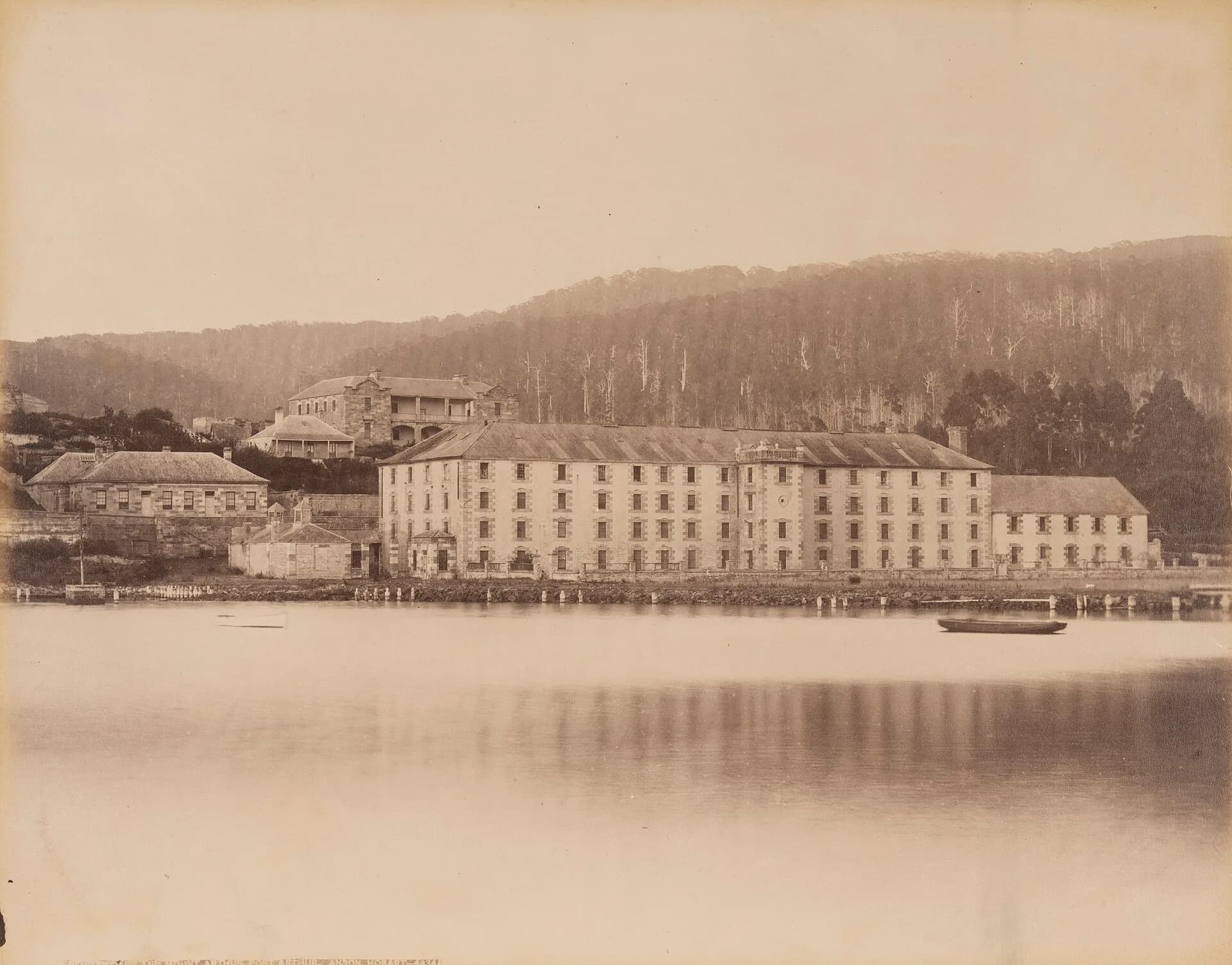 Historic view of the Port Arthur penitentiary