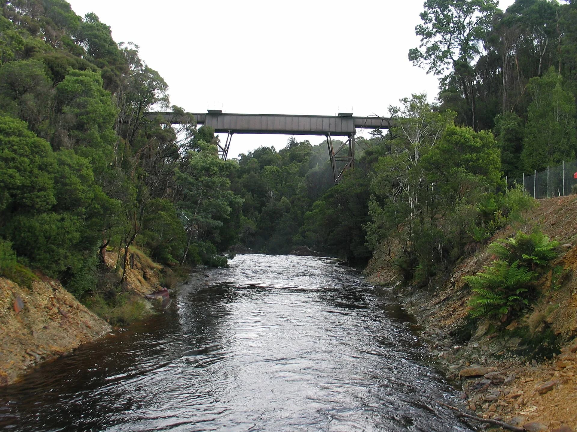 Rail bridge over Rosebery Creek