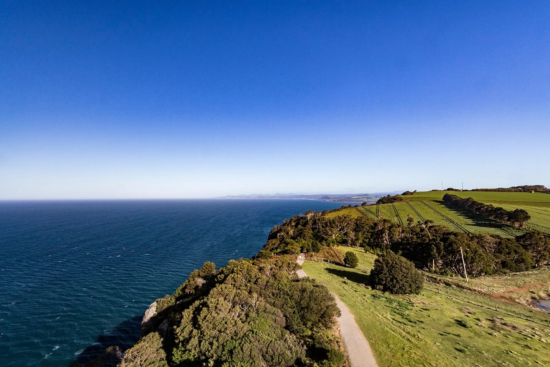 Table Cape plateau and steep Bass Strait coast