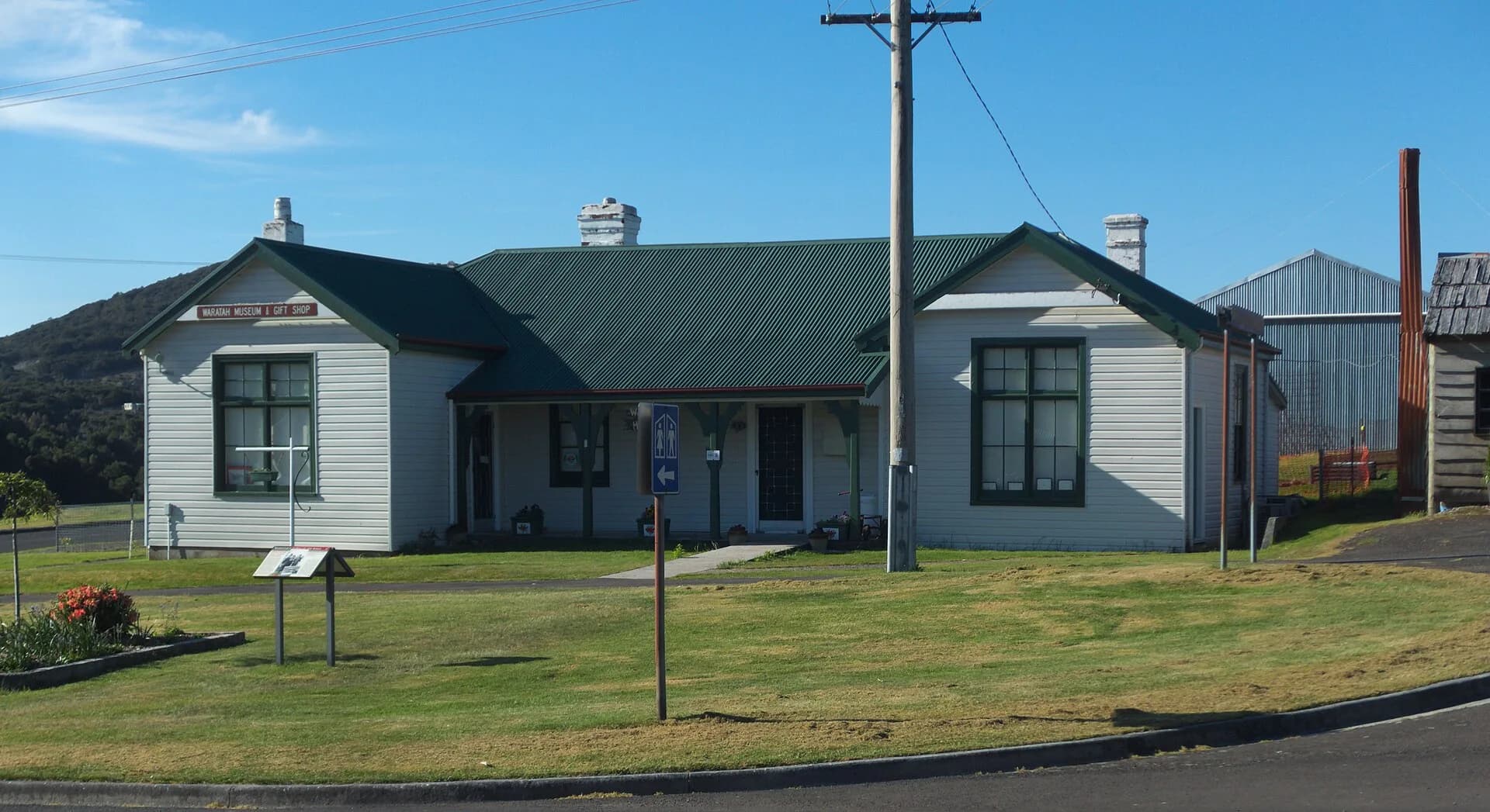 Historic mining display at Waratah