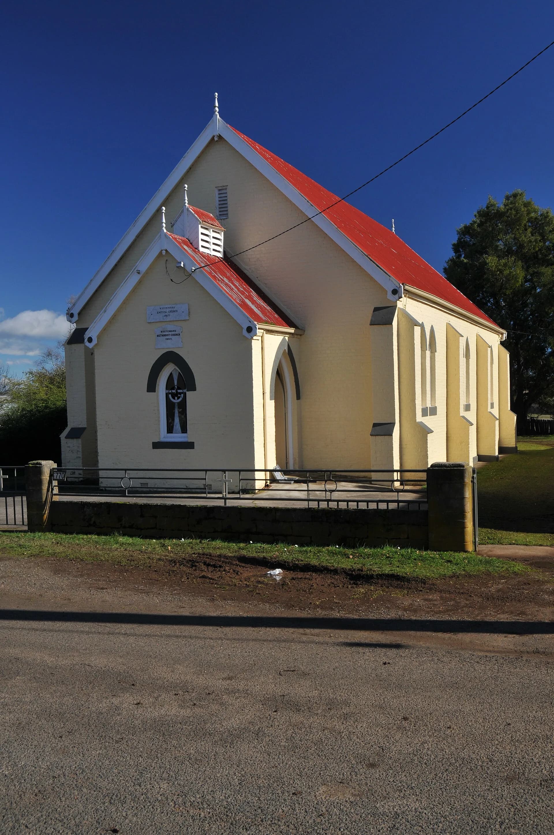 Stone church at Whitemore built in 1865
