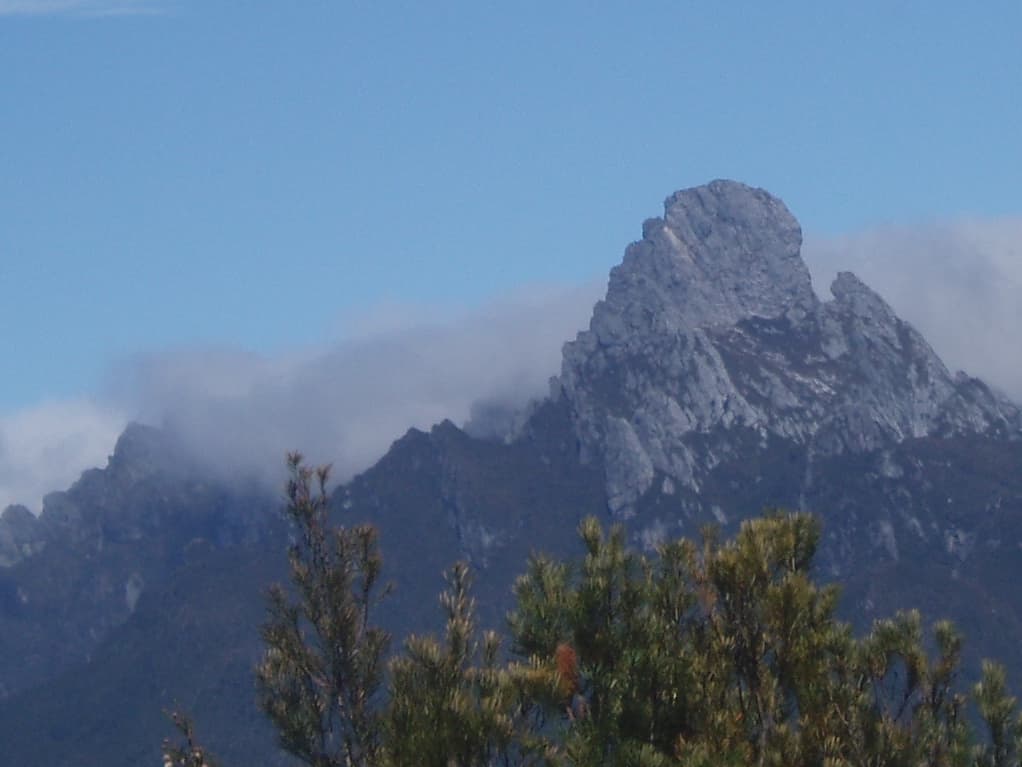 Federation Peak, in SW Tasmania, from a distance