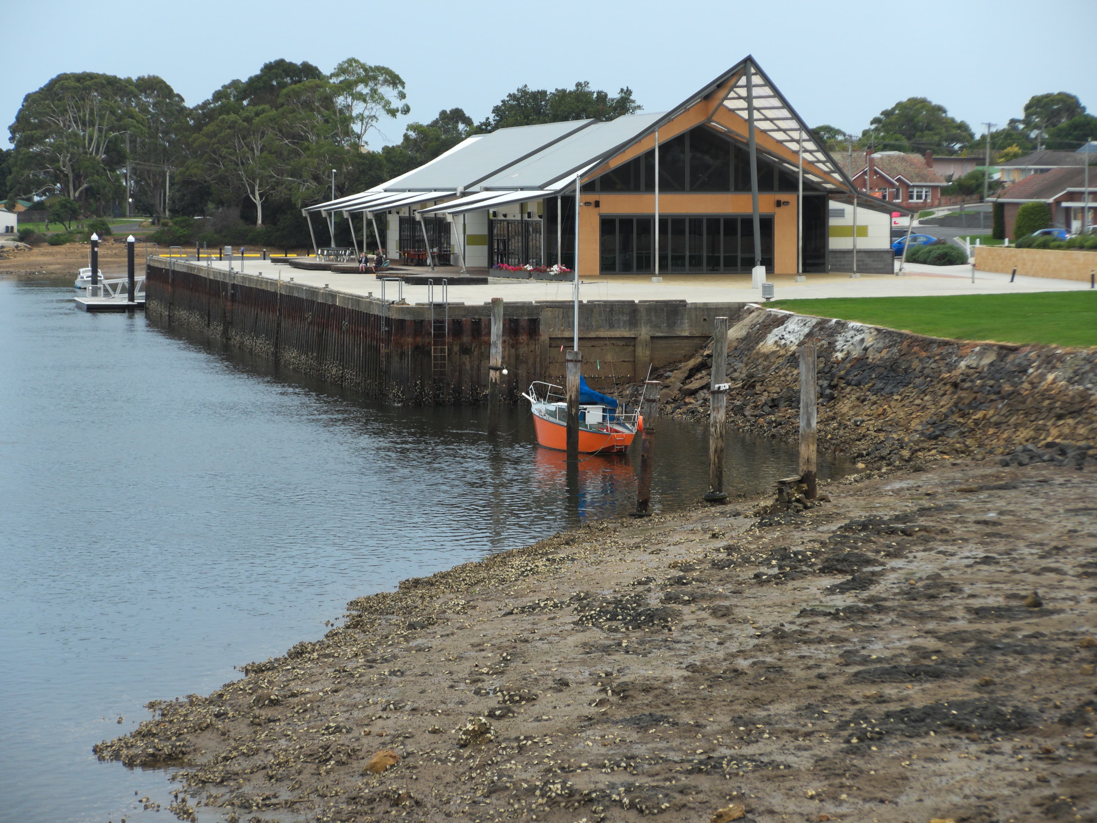 Pier01 restaurant on the Leven River in Ulverstone.