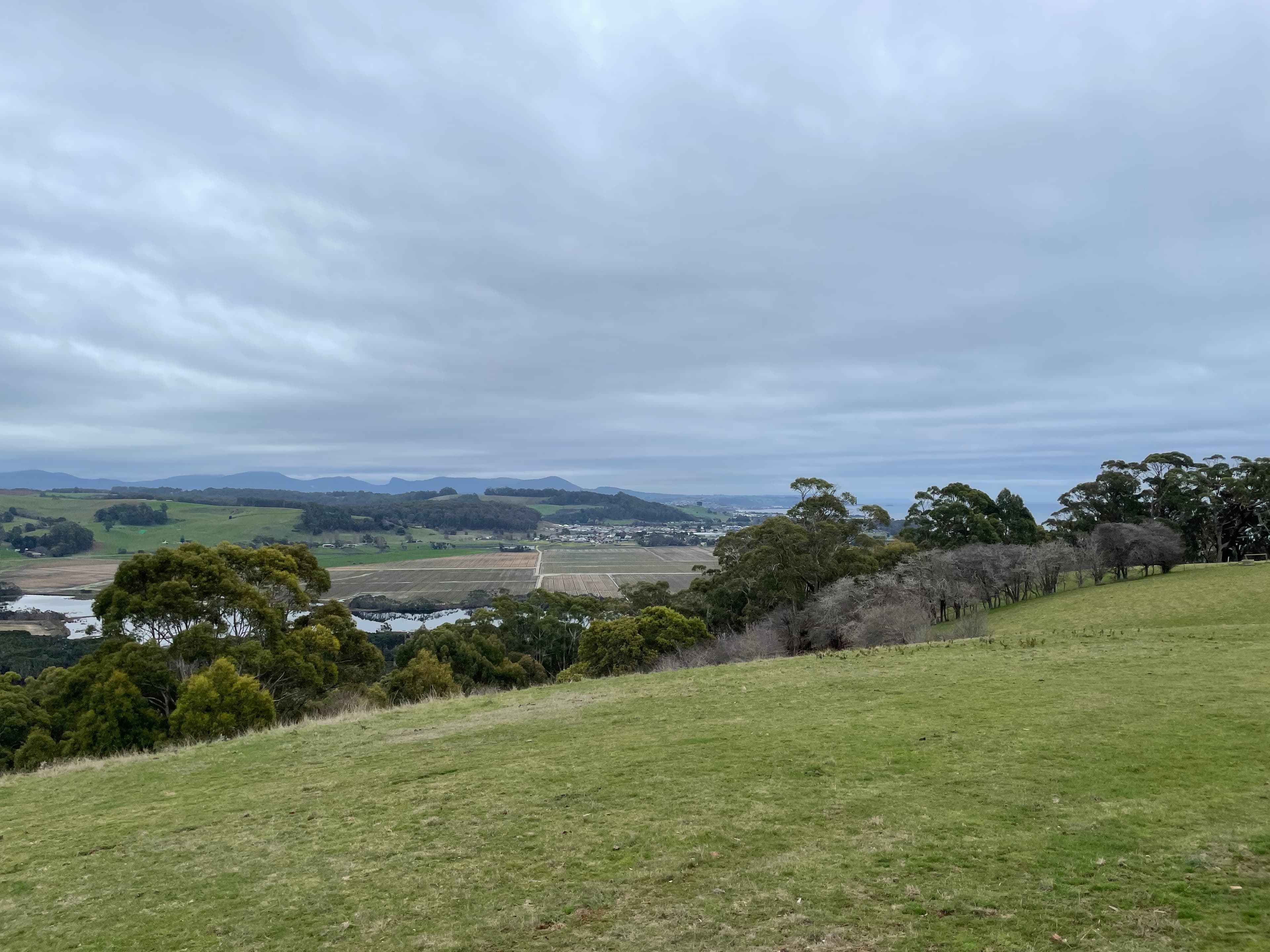 Looking west to the Dial Range from Braddons Lookout, Central Coast Tasmania