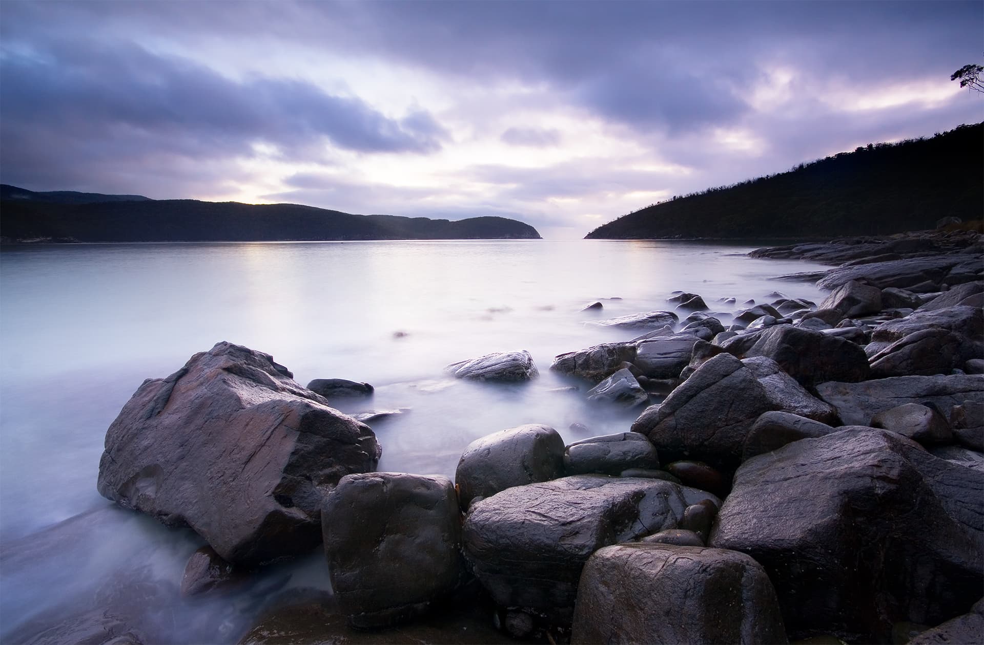 Fortesque Bay, Sunrise, Tasman Peninsula, Tasmania, Australia.